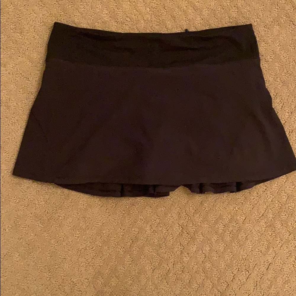 lululemon black tennis skirt